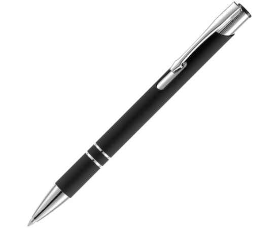 Ручка шариковая Keskus Soft Touch, черная, Цвет: черный