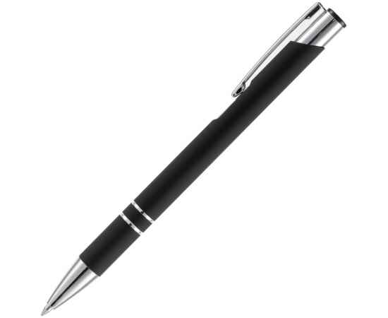 Ручка шариковая Keskus Soft Touch, черная, Цвет: черный, изображение 2