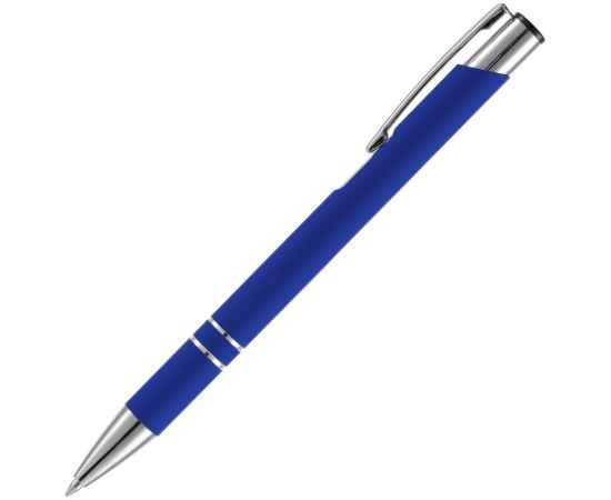 Ручка шариковая Keskus Soft Touch, ярко-синяя, Цвет: синий, изображение 2