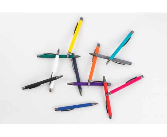Ручка шариковая Atento Soft Touch, темно-синяя, Цвет: синий, темно-синий, изображение 4