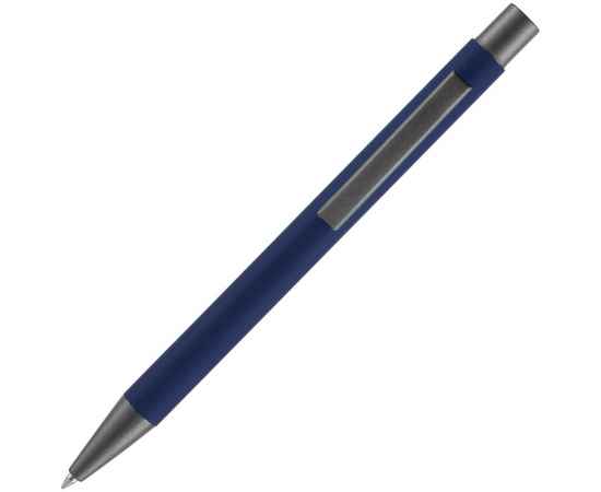 Ручка шариковая Atento Soft Touch, темно-синяя, Цвет: синий, темно-синий, изображение 3