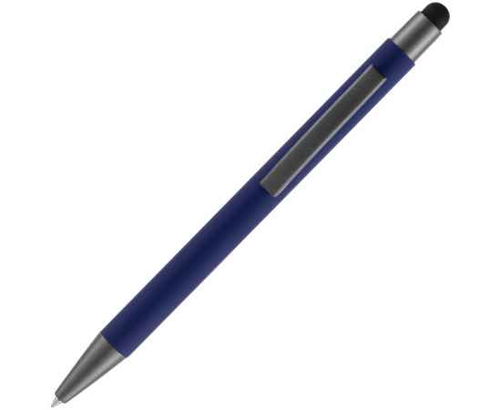 Ручка шариковая Atento Soft Touch со стилусом, темно-синяя, Цвет: синий, темно-синий, изображение 3