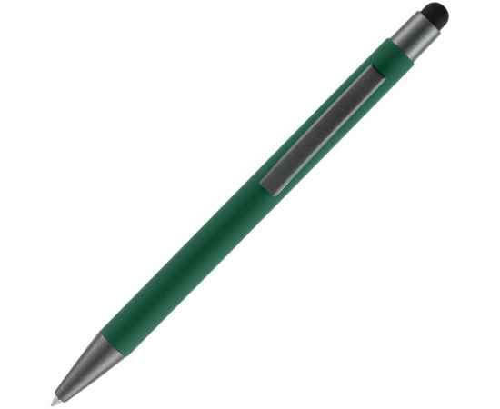 Ручка шариковая Atento Soft Touch со стилусом, зеленая, Цвет: зеленый, изображение 3