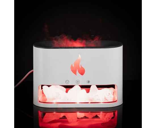 Увлажнитель-ароматизатор Fusion Blaze с имитацией пламени, белый