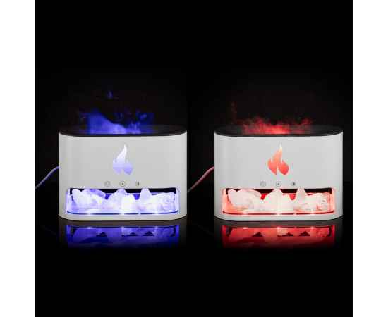 Увлажнитель-ароматизатор Fusion Blaze с имитацией пламени, белый, изображение 12