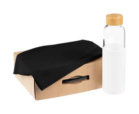 Коробка Matter Light, крафт с черной ручкой, Цвет: черный, изображение 3