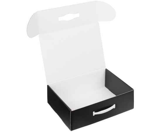 Коробка Matter Light, черная, с белой ручкой, Цвет: белый, черный, изображение 2