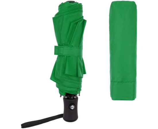 Зонт складной Monsoon, ярко-зеленый, изображение 4