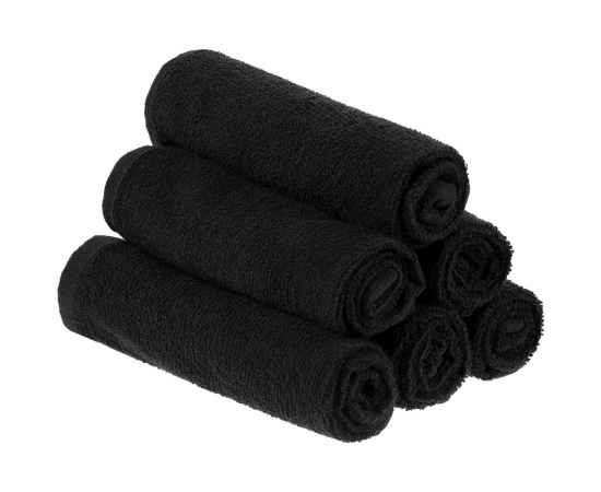 Полотенце махровое «Юнона», малое, черное, изображение 6