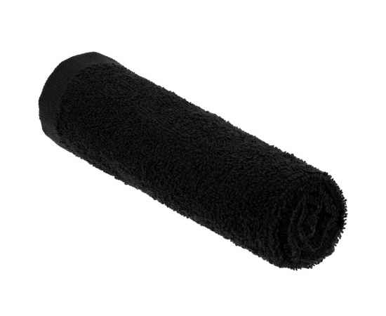 Полотенце махровое «Юнона», малое, черное, изображение 2