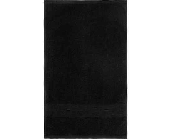Полотенце махровое «Тиффани», среднее, черное, Цвет: черный, изображение 3