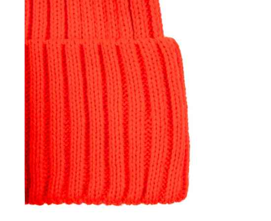 Вязаная шапка с козырьком Peaky, красная (кармин), Цвет: красный, изображение 5