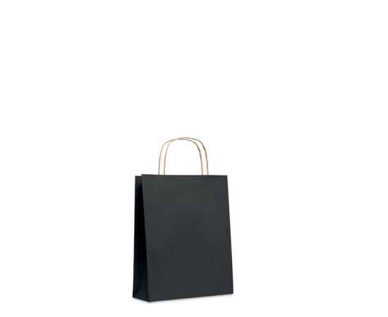 Подарочный пакет малый 90 г/м&#178;, черный, Цвет: черный, Размер: 18x8x21 см