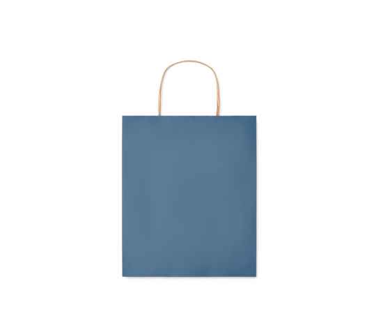 Подарочный пакет малый 90 г/м&#178;, синий, Цвет: синий, Размер: 18x8x21 см, изображение 3