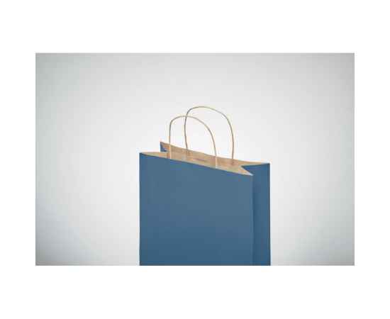 Подарочный пакет малый 90 г/м&#178;, синий, Цвет: синий, Размер: 18x8x21 см, изображение 4