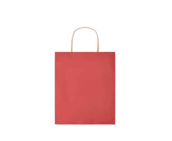 Подарочный пакет малый 90 г/м&#178;, красный, Цвет: красный, Размер: 18x8x21 см, изображение 2