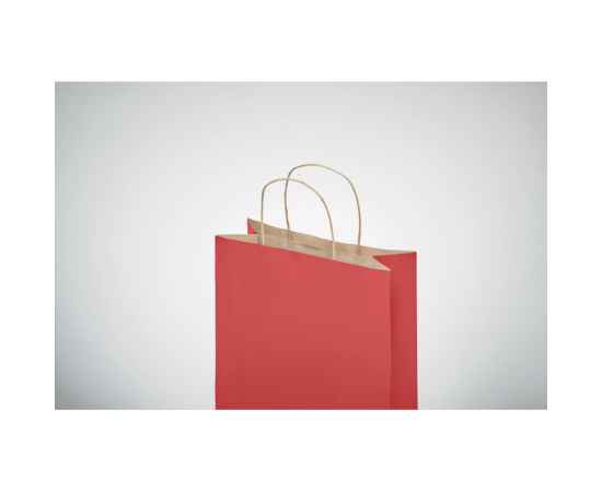 Подарочный пакет малый 90 г/м&#178;, красный, Цвет: красный, Размер: 18x8x21 см, изображение 3