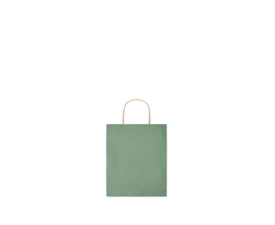 Подарочный пакет малый 90 г/м&#178;, зеленый, Цвет: зеленый, Размер: 18x8x21 см, изображение 2