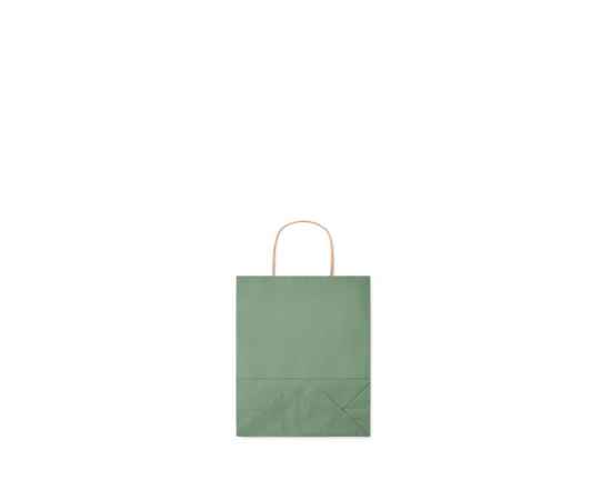 Подарочный пакет малый 90 г/м&#178;, зеленый, Цвет: зеленый, Размер: 18x8x21 см, изображение 5