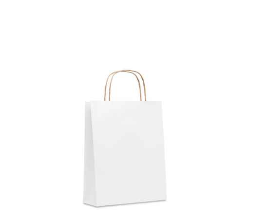 Подарочный пакет малый 90 г/м&#178;, белый, Цвет: белый, Размер: 18x8x21 см, изображение 12