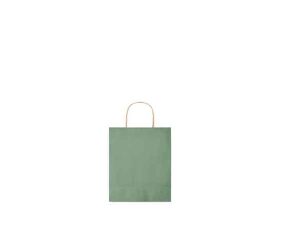 Подарочный пакет малый 90 г/м&#178;, зеленый, Цвет: зеленый, Размер: 18x8x21 см, изображение 8