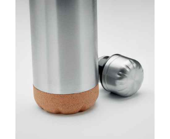 Бутылка 500 мл, тускло-серебряный, Цвет: тускло-серебряный, Размер: 6.5x27 см, изображение 5