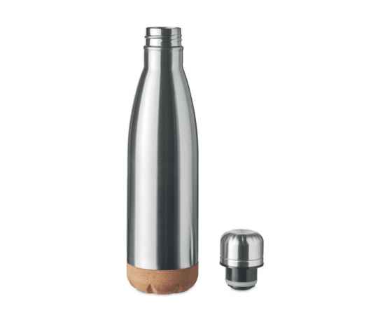 Бутылка 500 мл, тускло-серебряный, Цвет: тускло-серебряный, Размер: 6.5x27 см, изображение 6