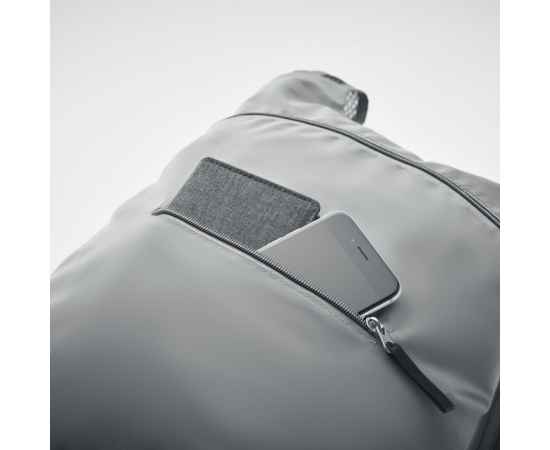 Рюкзак складной, тускло-серебряный, изображение 2