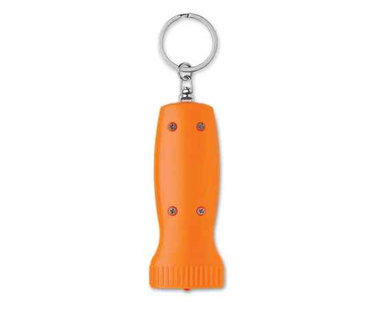 Брелок-фонарик, оранжевый, Цвет: оранжевый, Размер: 7.5x3x1.2 см, изображение 2