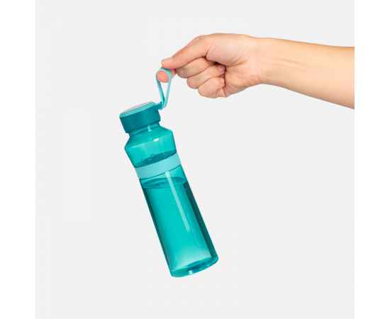 Бутылка для воды Jump, аква, Цвет: бирюзовый, Объем: 450, Размер: 70x70x220, изображение 8