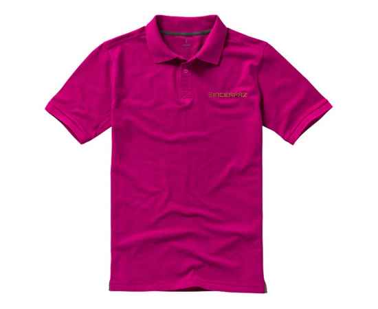 Рубашка поло Calgary мужская, XS, 3808021XS, Цвет: фуксия, Размер: XS, изображение 5