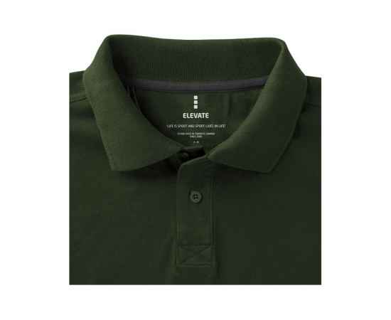 Рубашка поло Calgary мужская, 3XL, 38080703XL, Цвет: зеленый армейский, Размер: 3XL, изображение 4