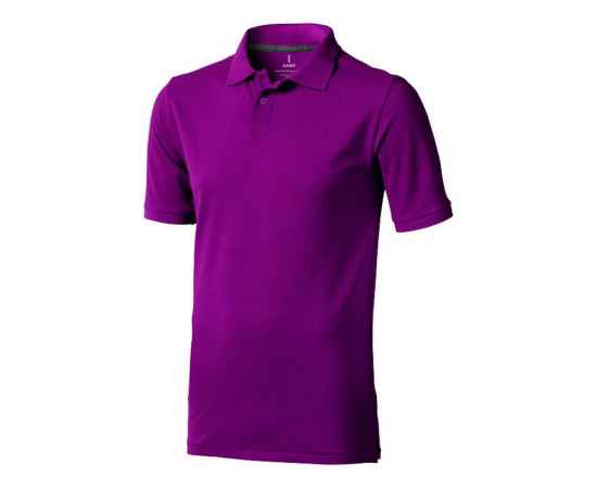 Рубашка поло Calgary мужская, S, 3808038S, Цвет: темно-фиолетовый, Размер: S, изображение 2