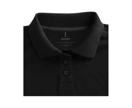 Рубашка поло Calgary женская, S, 3808199S, Цвет: черный, Размер: S, изображение 3