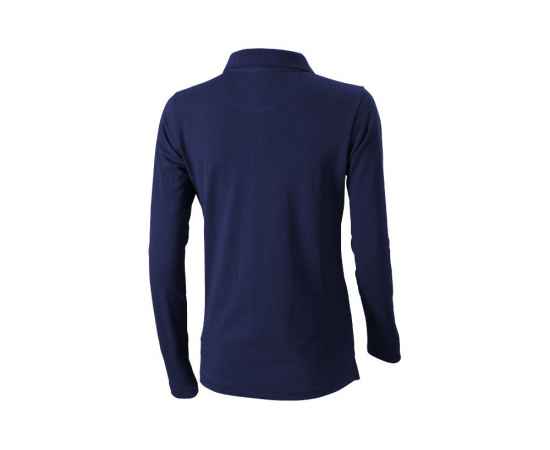 Рубашка поло Oakville женская с длинным рукавом, XS, 3808749XS, Цвет: темно-синий, Размер: XS, изображение 2