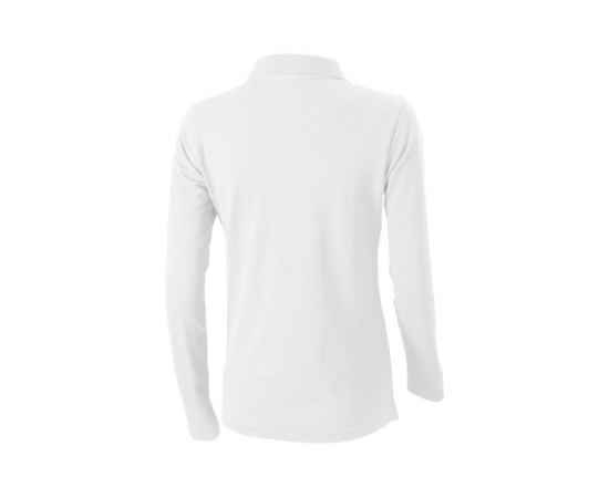 Рубашка поло Oakville женская с длинным рукавом, XS, 3808701XS, Цвет: белый, Размер: XS, изображение 2