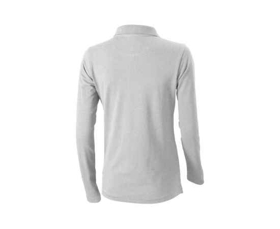 Рубашка поло Oakville женская с длинным рукавом, XS, 3808796XS, Цвет: серый меланж, Размер: XS, изображение 2