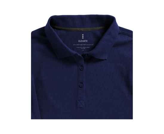 Рубашка поло Oakville женская с длинным рукавом, XS, 3808749XS, Цвет: темно-синий, Размер: XS, изображение 4