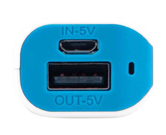 Портативное зарядное устройство Basis, 2000 mAh, 592412, Цвет: голубой,белый, изображение 3