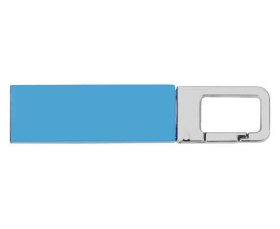 USB-флешка на 16 Гб Hook с карабином, 16Gb, 620816, Цвет: голубой,серебристый, Размер: 16Gb, изображение 2