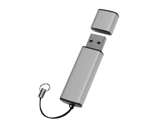 USB-флешка на 16 Гб Borgir с колпачком, 16Gb, 622720, Цвет: стальной, Размер: 16Gb, изображение 2