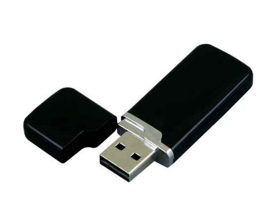 USB 2.0- флешка на 16 Гб с оригинальным колпачком, 16Gb, 6004.16.07, Цвет: черный, Размер: 16Gb, изображение 2