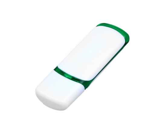 USB 2.0- флешка на 16 Гб с цветными вставками, 16Gb, 6003.16.03, Цвет: белый,зеленый, Размер: 16Gb, изображение 3
