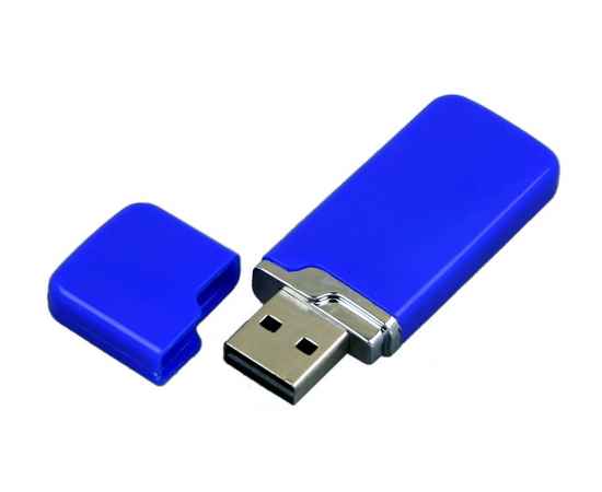 USB 2.0- флешка на 16 Гб с оригинальным колпачком, 16Gb, 6004.16.02, Цвет: синий, Размер: 16Gb, изображение 2