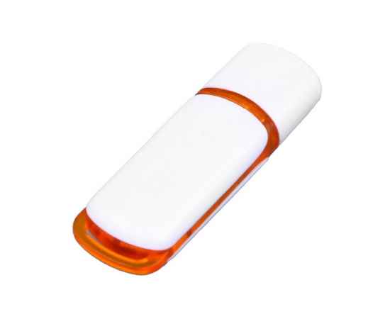 USB 2.0- флешка на 16 Гб с цветными вставками, 16Gb, 6003.16.08, Цвет: белый,оранжевый, Размер: 16Gb, изображение 3