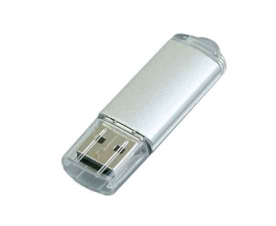 USB 2.0- флешка на 16 Гб с прозрачным колпачком, 16Gb, 6018.16.00, Цвет: серебристый, Размер: 16Gb, изображение 3