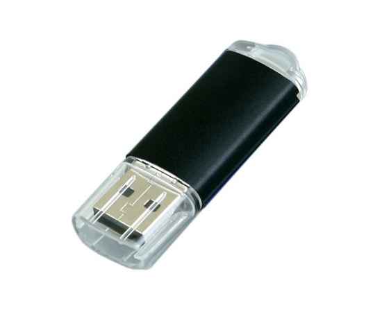 USB 2.0- флешка на 16 Гб с прозрачным колпачком, 16Gb, 6018.16.07, Цвет: черный, Размер: 16Gb, изображение 3