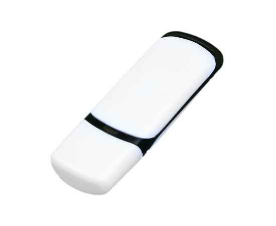 USB 2.0- флешка на 16 Гб с цветными вставками, 16Gb, 6003.16.07, Цвет: белый,черный, Размер: 16Gb, изображение 3