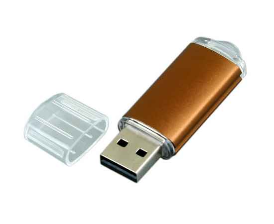USB 2.0- флешка на 16 Гб с прозрачным колпачком, 16Gb, 6018.16.08, Цвет: коричневый, Размер: 16Gb, изображение 2