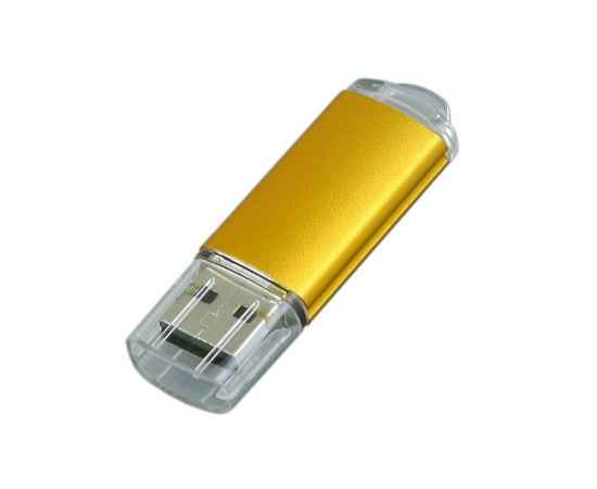 USB 2.0- флешка на 16 Гб с прозрачным колпачком, 16Gb, 6018.16.05, Цвет: золотистый, Размер: 16Gb, изображение 3